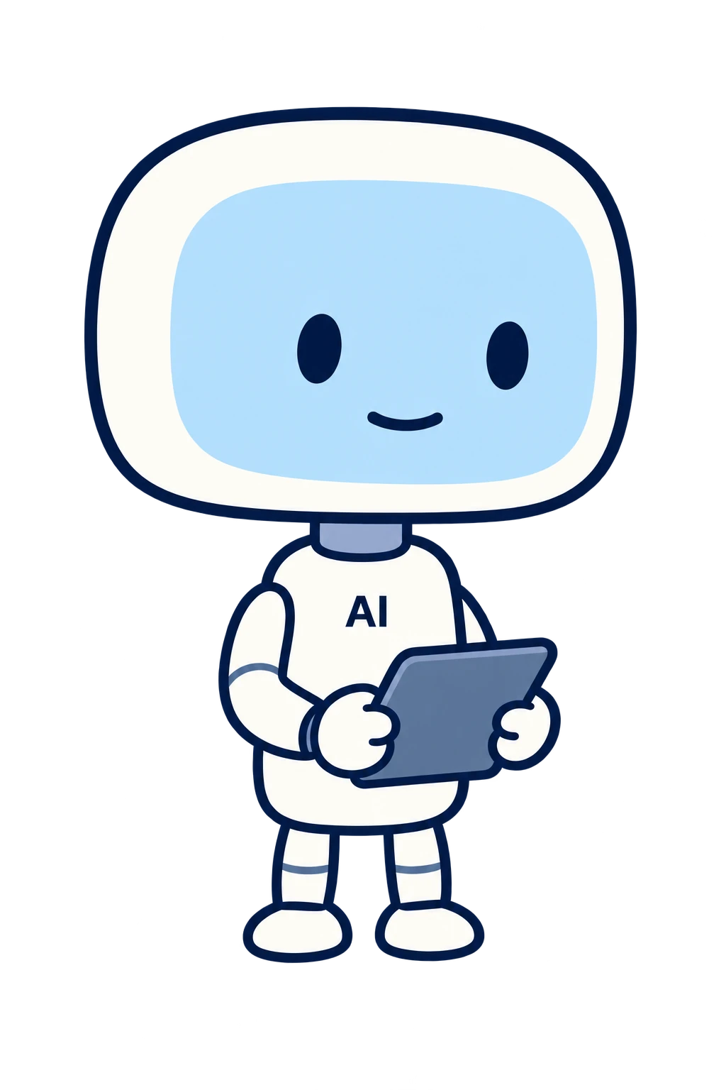タブレットで確認するAXメンテのAIキャラクター